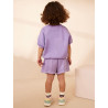 🐰 Bộ Quần Áo Bé Gái Little Maven – Cotton Khô Màu Tím