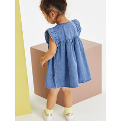 🌈 Váy Jean Giấy Bé Gái – Hãng Little Maven