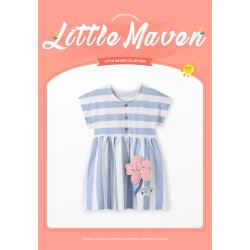 Váy Bé Gái Little Maven - Dịu Dàng Như Cầu Vồng Sau Mưa