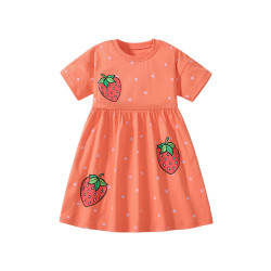 váy cotton chấm bi bé gái_Little Maven